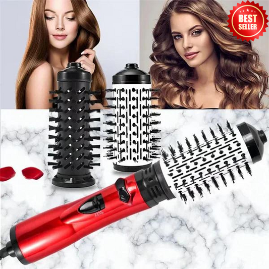 AirGlam - Brosse Sèche-Cheveux Rotative Pro